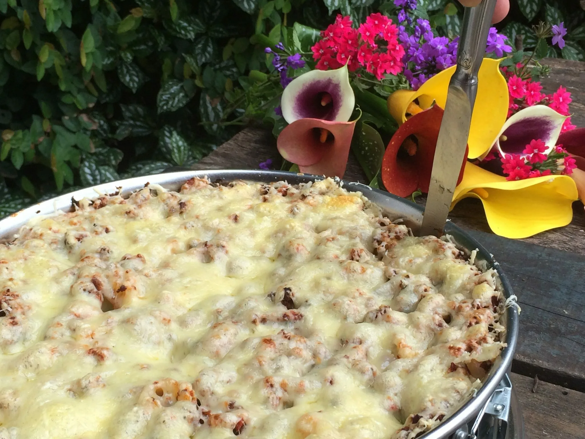Macarrão de forno à bolonhesa