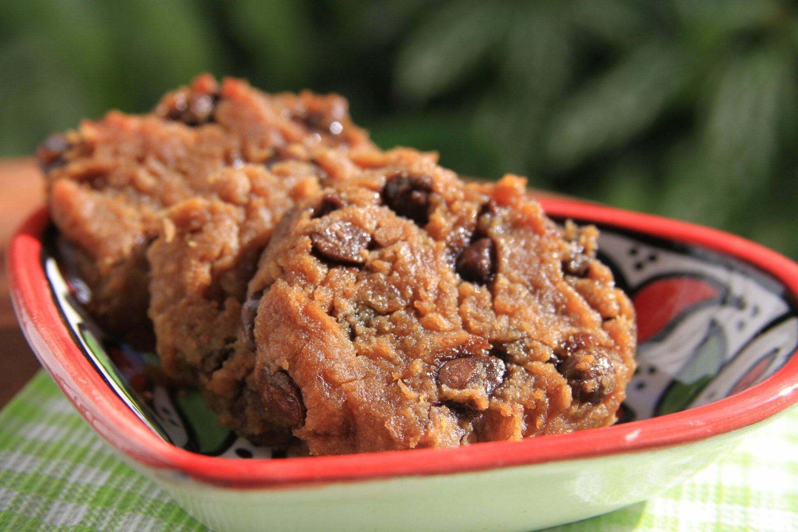 Cookies de chocolate vegano sabor paçoca