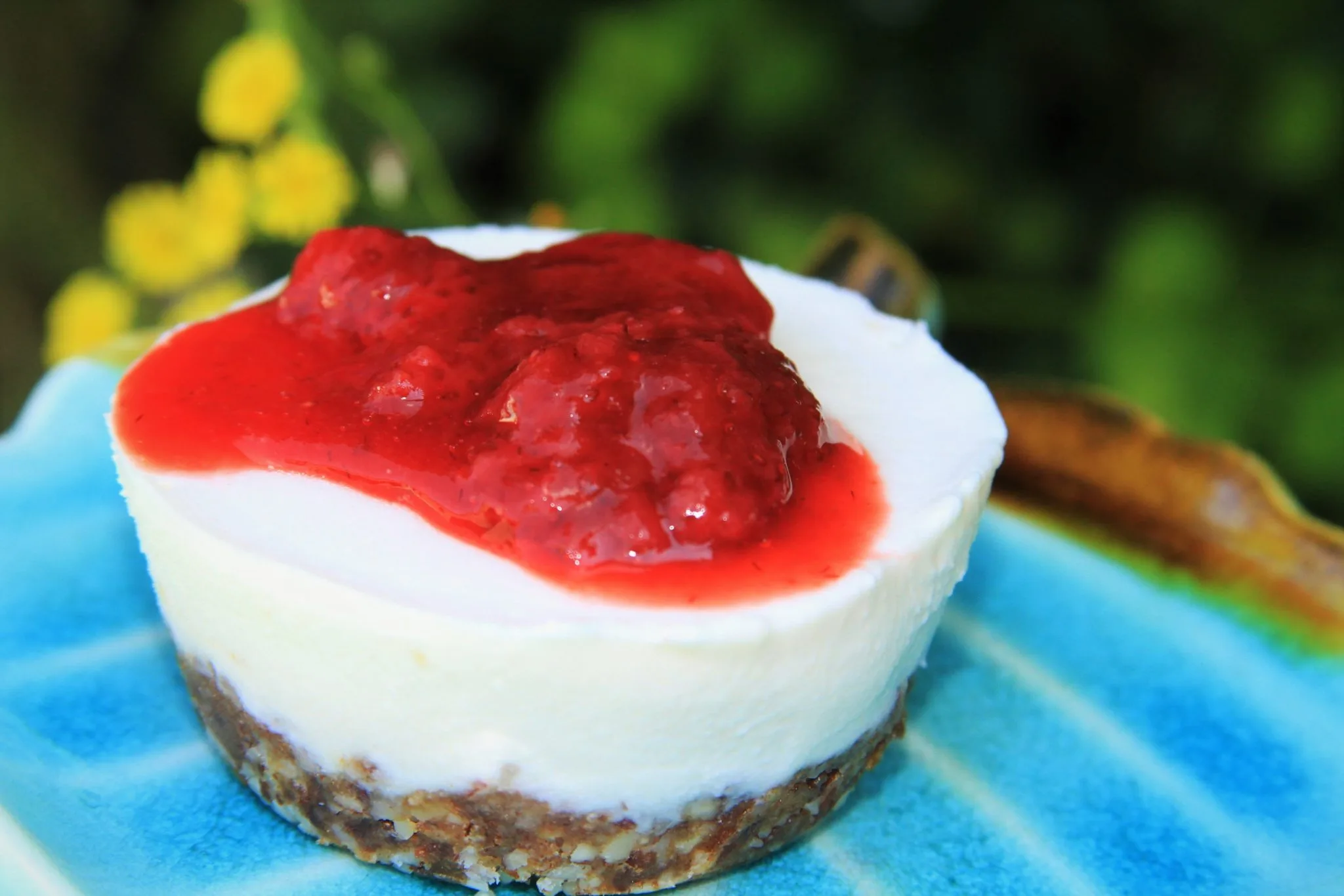 Cheesecake saudável sem glúten e sem lactose