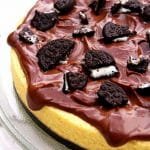 Receita de Cheesecake de Oreo com cobertura de ganache muito deliciosa