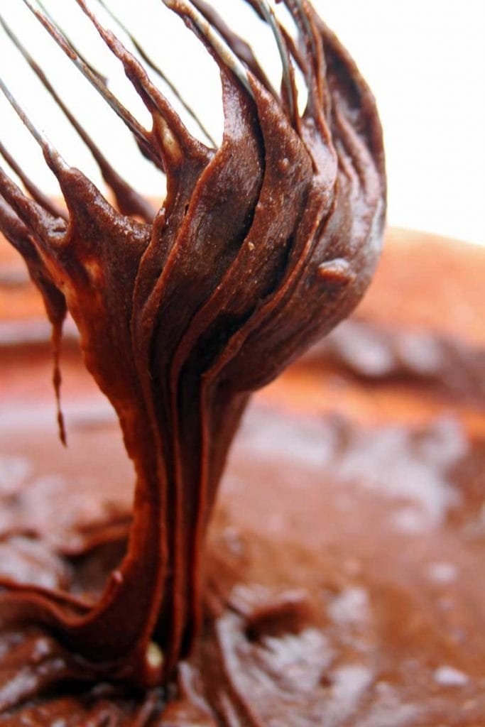 Textura massa brownie vegano sem glúten