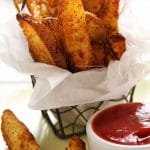 Receita com Teff, batata rústica muito crocante e nutritiva