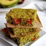 Receita salgada vegana de torta de legumes sem glúten feita no liquidificador!