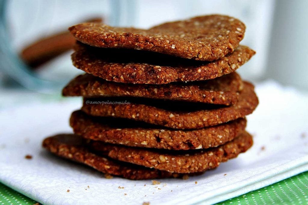 Biscoito Doce Vegano com 4 ingredientes simples e rápido