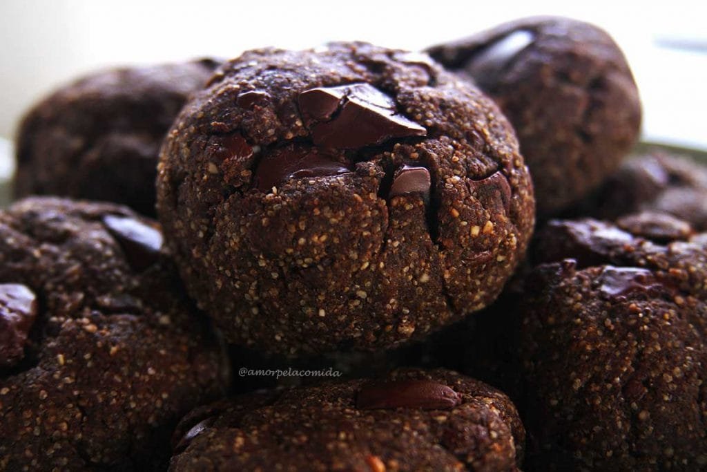 Receita Cookies Fit fácil para dieta e reeducação alimentar. É sem glúten, sem leite, sem ovo e sem soja!