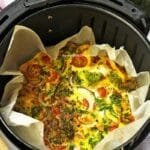 Omelette inside the airfryer